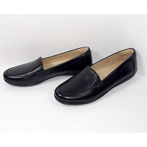 Naturalizer Soul Kacy Loafer Black Leather Slip On Flat Comfort Classic Soft 9M